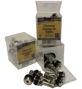 Vs-416-10 Blackjack Tire Repair Box Of 10 Tr416 Tubeless Metal Clamp-in Valves