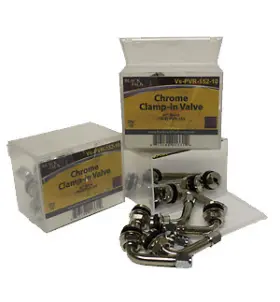 Vs-pvr-152-10 Blackjack Tire Repair Box Of 10 Pvr-152 90 Degree Tubeless Metal Clamp-in Valves