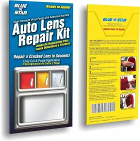 Blue Star 873113008832 Non Grid Pattern Auto Lens Repair Kit Clear