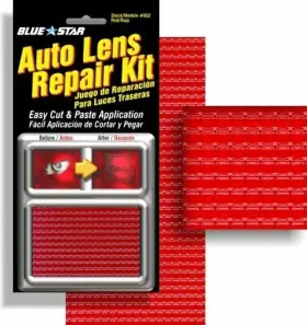 Blstr001 Blue Star Grid Pattern Auto Lens Repair Kit Red