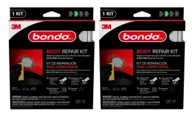 Bondo 076308426446 2 Stage Body Repair Kit For 1 Large Hole Up To 3 Inch Ready Mix Pouches