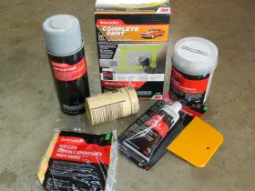 451212 Bondo Complete Dent Repair 8 Piece Kit Sandpaper Putty Filler Hardener Primer