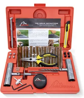 Bt4001 Boulder Tools Heavy Duty Flat Tire Puncture Repair Kit