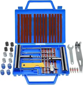 Branded 736961815543 Tire Repair Kit 46pcs Heavy Duty Plug Universal Patch Flats