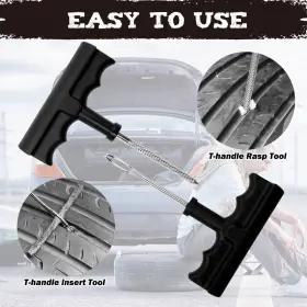 Bvrila 780139405951 Heavy Duty Tire Plug Kit Universal Repair With Plugs For Car Motor #3