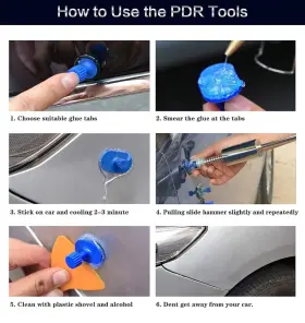 Bxuxjar 795602823958 Dent Removal Kit For Car Suction Puller Small Hail Repair Inclu #2