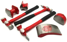 Cbk07p Calhawk 7pc Hand Car Auto Body Work Hammer And Dolly Fender Tool Dent Repair Set Kit