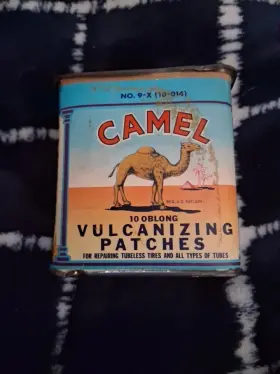 10-014-c21 Camel Vintage - 10-014 Number 9-x Oblong Vulcanizing Tire Patches 10 Pack