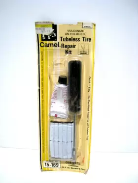 15169 Camel Tubeless Tire Repair Sealed Package 6 Patches Included