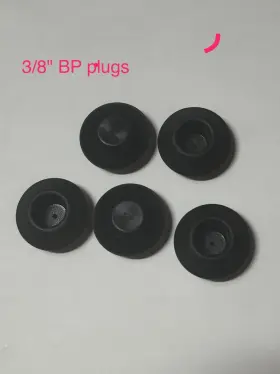 Capplugs 640901512051 Low Density Polyethylene 3/8 Inch Recessed Mount Black Plug 50/pack For Pdr Paint #2