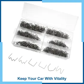 Carpopart 656320350044 Universal Pack 1200 Hot Staples Welder Stapler Repair Kit Stainless Steel