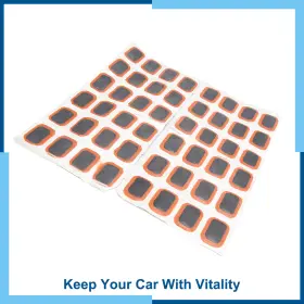 Carpopart 731618745853 Universal Pack 48 24 35cm Radial Rubber Car Tire Repair Tyre Patches Kit Gray
