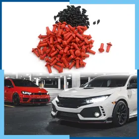 Carpopart 731618748014 Universal Pack 170 Mushroom Shaped Tire Repair Insert Plugs Red Black 7mm #2