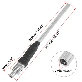 Carpopart 782685253093 Universal Tire Valve Stem Puller Tool With Core Silver Tone For Car #3