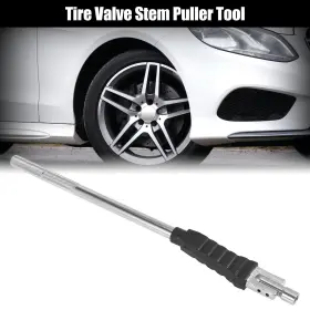 Carpopart 782685253093 Universal Tire Valve Stem Puller Tool With Core Silver Tone For Car