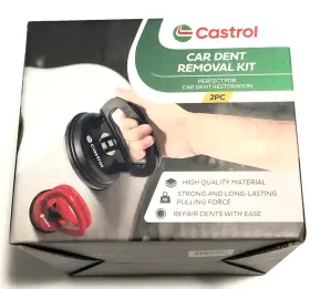 Cl-rep01 Castrol Auto Dent Pulling Kit 2pc Suction Cup Pullers Paintless Removal