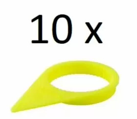 Cpy36 Checkpoint 10 X 36mm Loose Wheel Nut Indicator Pointer Fluoro Yellow