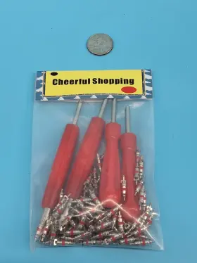 B0789q3n4h Cheerful Shopping Aracey Tire Repair Tool Set 4 X Dual Single Head Valve Core Remover Brand New