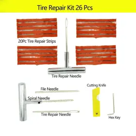 Bt268 Ciadic Heavy Duty Tire Plug Kit 26 Pcs - Universal Repair Plugs Professiona #2