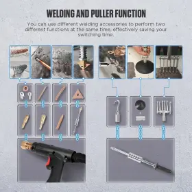 3800a Cmtool Aq-41 Dent Puller Welder 3000w Stud Repair Kit Pro Spot #3