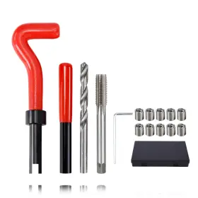 Cocoarmrk7e4315o2 Cocoarm 15pcs Helicoil Thread Repair Kit M14 X 1.5mm Female Repairing Red