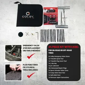 Colby Valve 669936809059 Complete Emergency Tire Repair Kit With Plugs Includes Stem #2