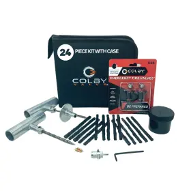 Colby Valve 669936809059 Complete Emergency Tire Repair Kit With Plugs Includes Stem