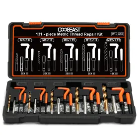 Metric131pc Coobeast M131pc 131pcs Thread Repair Kit Metric Helicoil