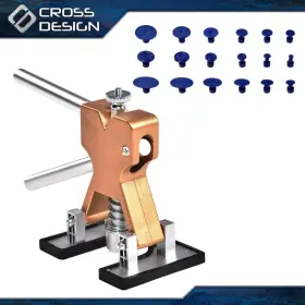 Ht-04crp0001ayl Crossdesign Car Paintless Dent Repair Puller Remover Lifter Dint Hail Damage 18 Tab Tool Usa