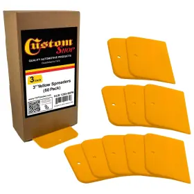 Custom Shop 848849004656 3 Inch Body Filler Spreaders Automotive Putties Glazes 50 Pack