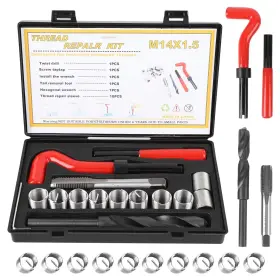 Cytgouper1gzd2b46me Cytgouper 15 Pcs Thread Inserts M14x1.5 Female Helicoil Repair Red