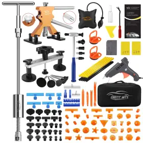008-595 Dentwiz Paintless Dent Repair Kit Car Removal Tool Set Enhanced Glue Tabs Hail