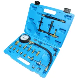 Dptool 053742462384 0-140 Psi Fuel Injection Pump Injector Tester Test Pressure Gauge Gasoline Car