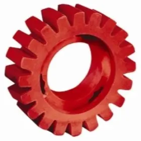 92255 Dynabrade Red Tred Eraser Wheel 4 Inch Dia. X 3/4 Wide