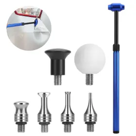 Eeekitonline 600609566169 Paintless Dent Repair Hammer Car Removal Tool Retractable With 6 Heads