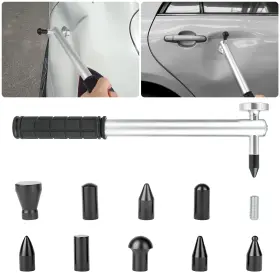 Eeekitonline 616361656567 Heavy Duty Car Dent Repair Hammer Tool With Rubber Heads For Auto Body Universal
