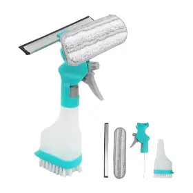 Elusjz00114 Elegicklip 4 In 1 Window Cleaning Kit Professional Squeegee With Spray White And Green