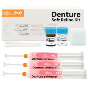 Execellent & Economical 198715219753 E&e Upper And Lower Denture Soft Reline Kit Pink
