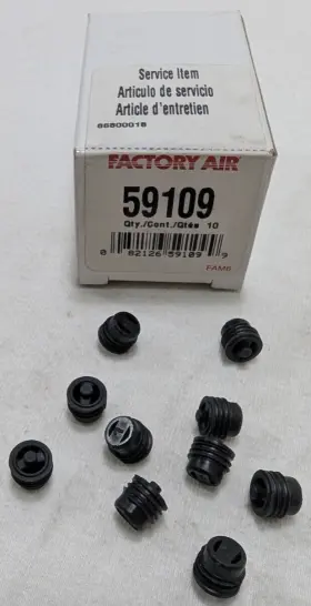 59109 Factory Air Plastic Threaded R12 Manifold Gauge Valve Depressor 10 Pack