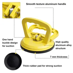 Fcho 746362674403 Glass Suction Cup Heavy Duty Aluminum Vacuum Plate Puller Handle Holder #3