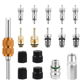 F3az-19e762-b Figpade Mt0145 59945 17pcs Ac Valve Core Kit Air 2.99 X 0.53 Inch Silver
