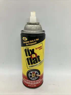 S410 Fix-a-flat Aerosol Tire Inflator 12oz. Old Container Only. Used