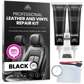 Fortivo Ai-cfv3-n406 Professional Black Leather Repair Kit For Furniture Couches Boots