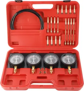 Sz6528 Freetec Motorcycle Fuel Carburetor Synchronization Kit Vacuum Sync Gauge Adjustment Set