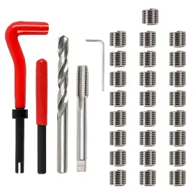 Gaolaosy-gla-324 Gaolaosy 30pcs M6 X 1.0mm Thread Repair Insert Black&red&silver