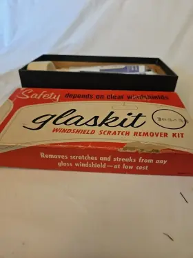 103638 Glaskit Vintage Sealed Box Of Windshield Scratch Remover Kit #2