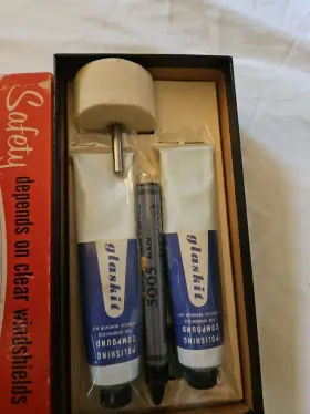 103638 Glaskit Vintage Sealed Box Of Windshield Scratch Remover Kit #3