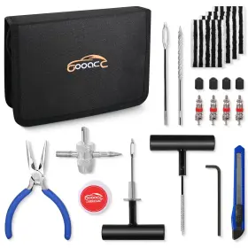 Gooacc 840323934145 37pcs Tire Repair Kit Tubeless Plug Puncture With T-handle