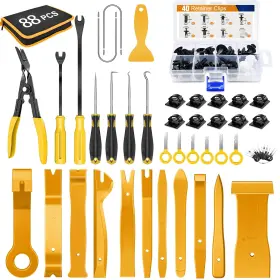 Grc-256 Gooacc 88pcs Trim Removal 10 Millimeters Clips Kit Yellow