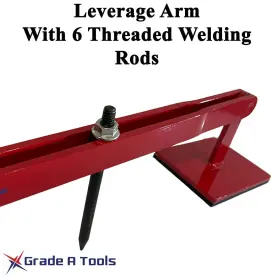 Gat-lb-100-d Grade A Tools Leverage Pulling Bar And Weld Rod Kit For Killer Shark Dent Puller Art38 #2